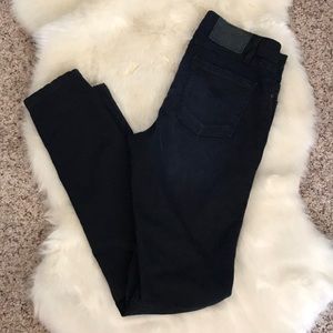 Dark wash denim skinny jean. Harley Davidson.